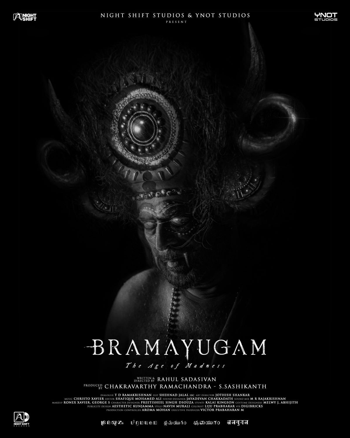 Download Bramayugam (2024) 720p + 1080p SONY WEB-DL x265 10bit HEVC Multi Audio [Hin + Tam + Tel+ Kan+ Mal] AAC 2.0 Esub